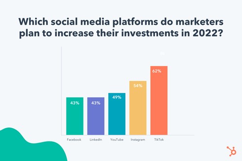 TikTok Algorithm: which social media platforms marketers plan to increase investments in