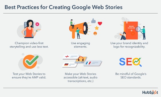 best practices for creating google web stories