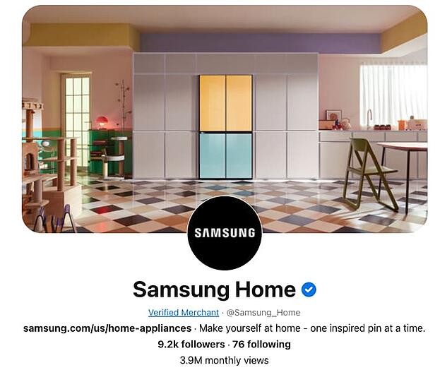 Companies on Pinterest: Samsung