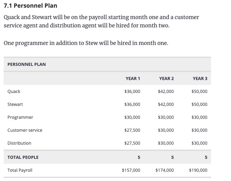 Ecommerce business plan example