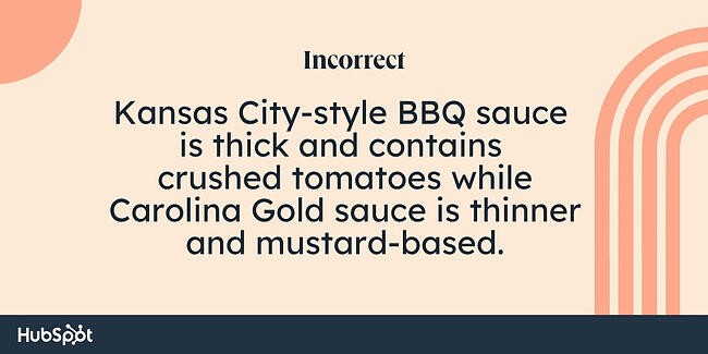 Comma rules examples: Kansas City style BBQ sauce is thick and contains crushed tomatoes while Carolina Gold sauce is thinner and mustard-based.