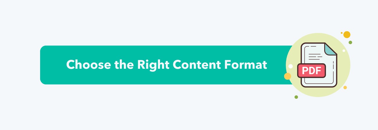 How to Use Data in Content Creation: choose the right content format