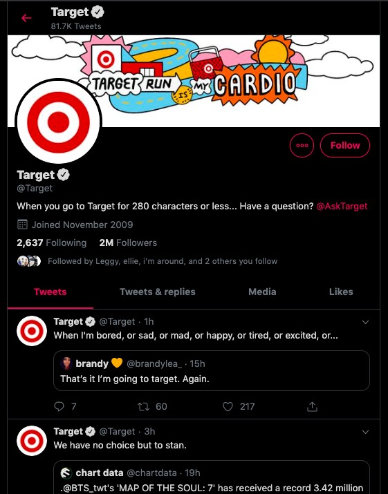 target twitter