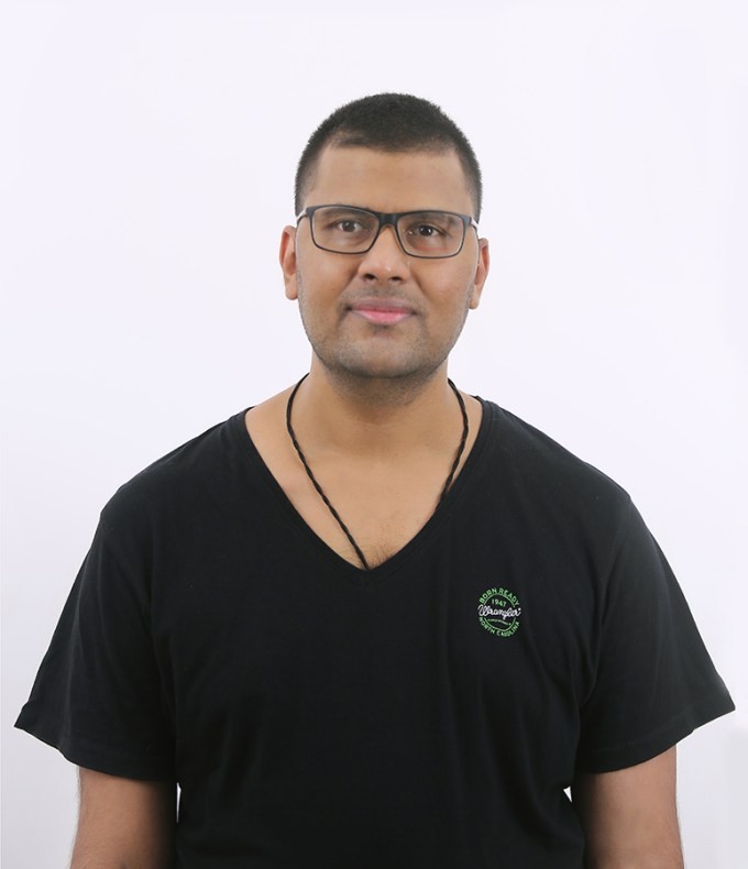 Portrait photo of Raghavendra post his organ transplant, 2021.