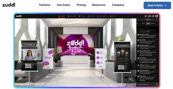 virtual event platform: zuddl 
