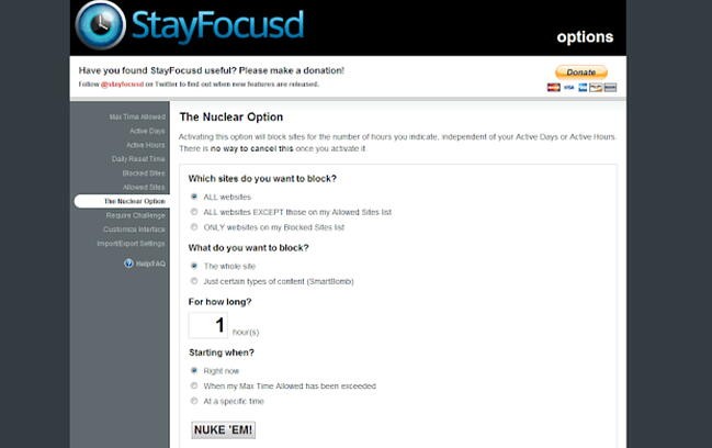best productivity apps: stay focusd app