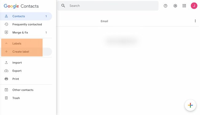 How to make a group in Gmail example: Create label