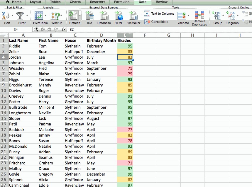 how to sort in excel, conditional mac