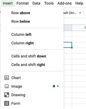 How to add an image to an excel cell, step 1 click insert
