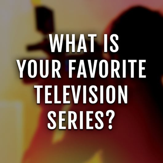 A Facebook graphic asking users what their favorite television show is.