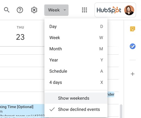 how to use google calendar: default duration