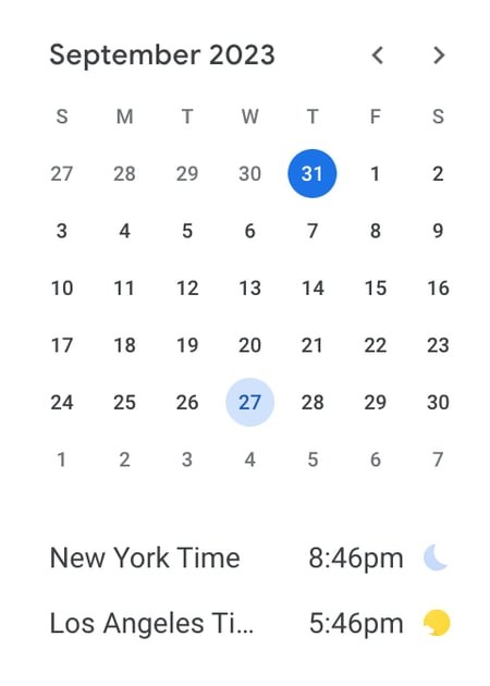 how to use google calendar: World Clock