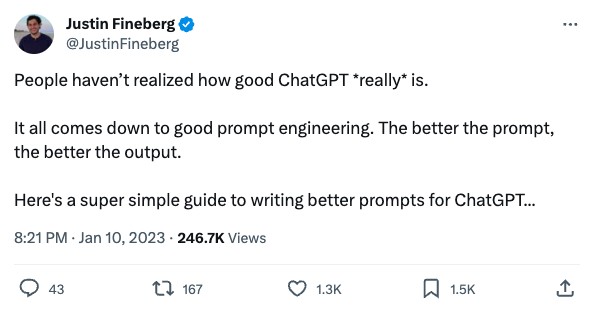 how to write ChatGPT prompts
