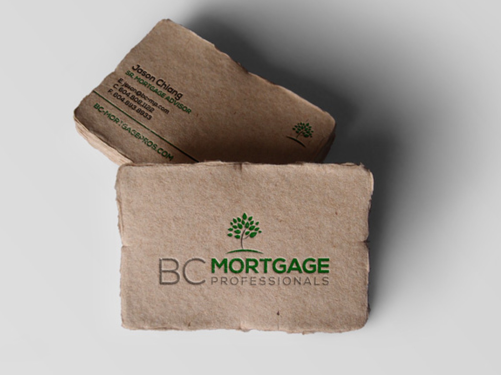 An eco-friendly business card.