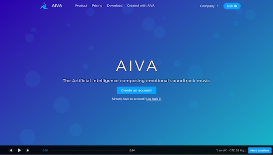 Best AI royalty free music, AVIA