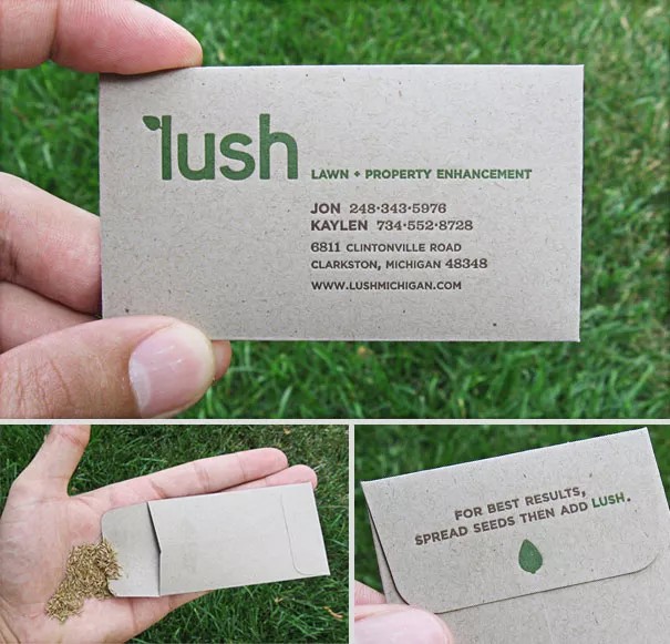 A business card with a clear brand narrative.