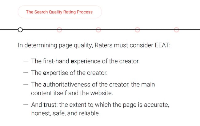 the search quality rating process