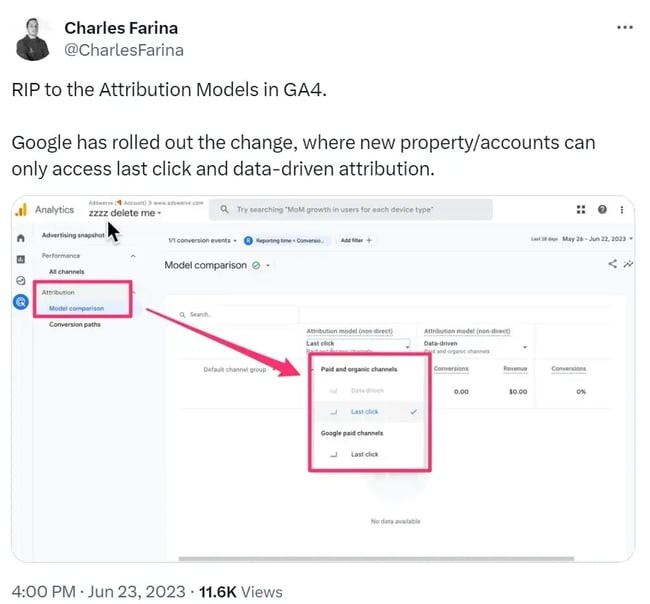 Charles Farina’s post about attribution models