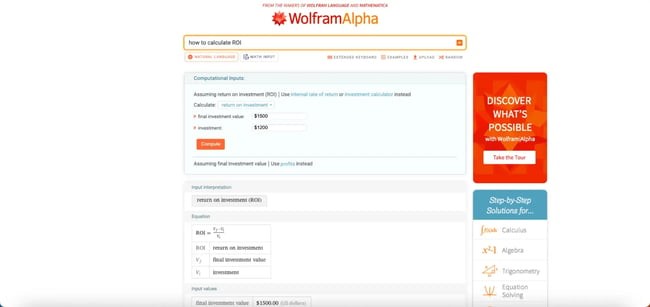 Wolfram Alpha is a math-focused search engine.