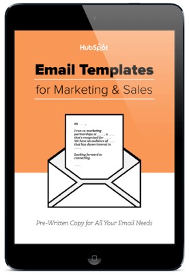 15 Email Templates for Marketing and Sales from HubSpot